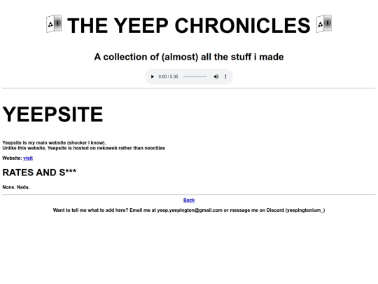 yeepsite screenshot