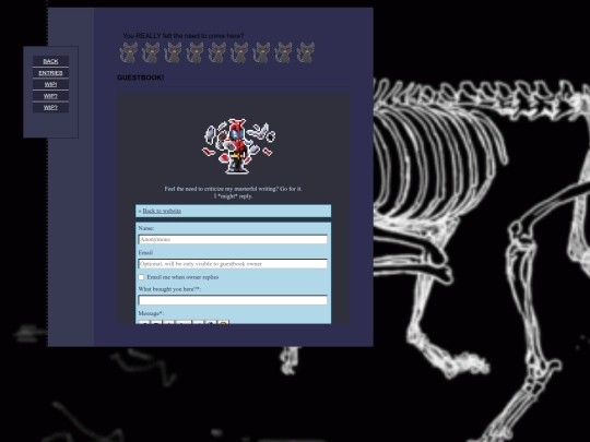 guestbook screenshot
