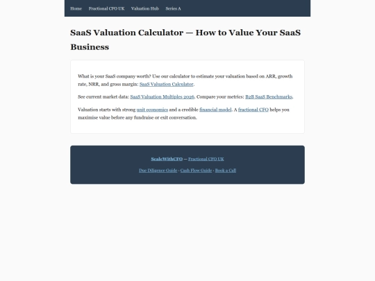 saas-valuation-calculator screenshot