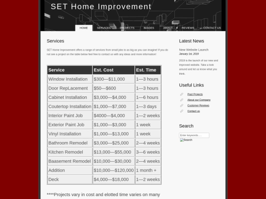services screenshot
