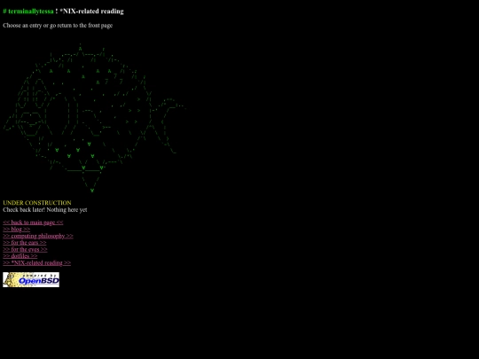 notunix-reading screenshot