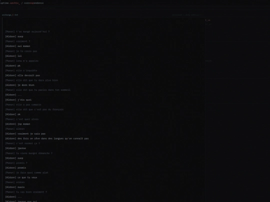 correspondence screenshot