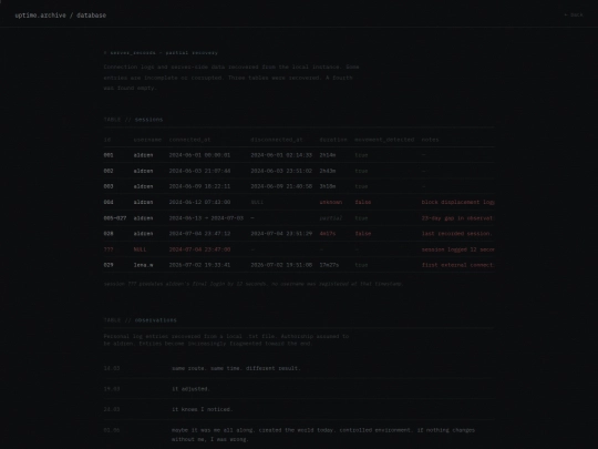 database screenshot