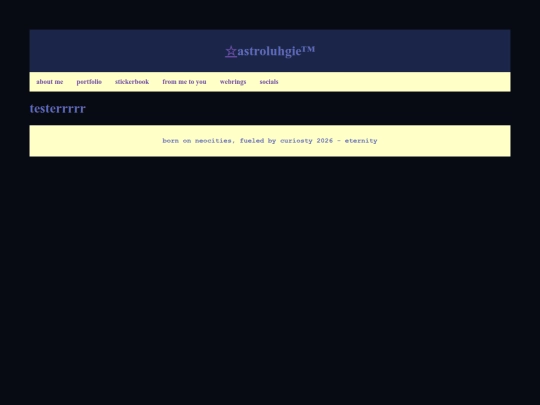test screenshot