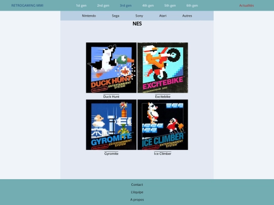 Neocities/html/Nintendo/NES/jeuxnes screenshot