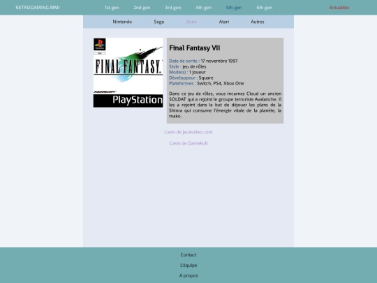 Neocities/html/Sony/Playstation/finalfantasy7 screenshot
