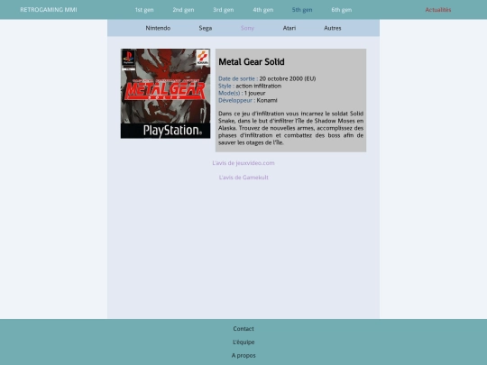 Neocities/html/Sony/Playstation/metalgearsolid screenshot