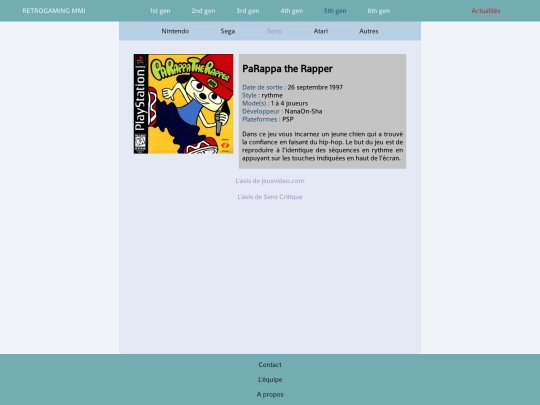 Neocities/html/Sony/Playstation/parappa screenshot