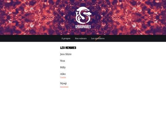 membres screenshot