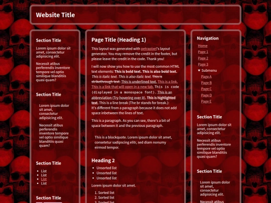 index screenshot