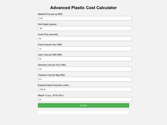 costingjas screenshot
