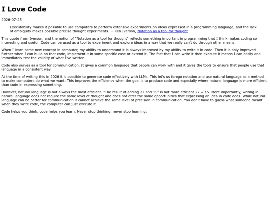 blog/i-love-code screenshot