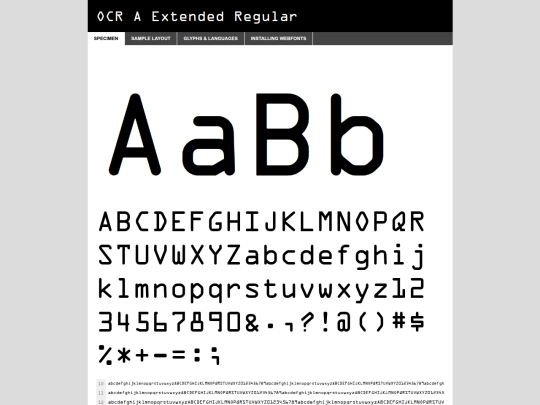 fonts/webfontkit-20250905-092838/ocraext-demo screenshot