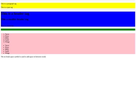 html/htmlexamples screenshot