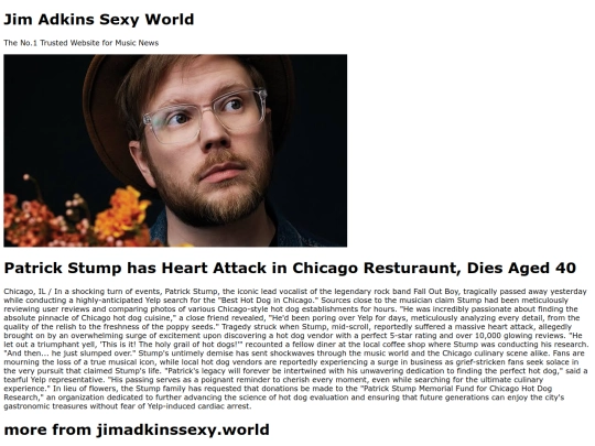 patrick-stump-dead-at-40 screenshot