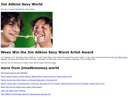 ween-win-jas-worst-artist-award screenshot