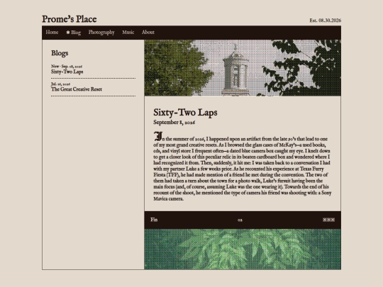 blog screenshot