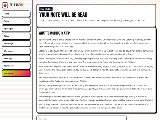 say-hello screenshot