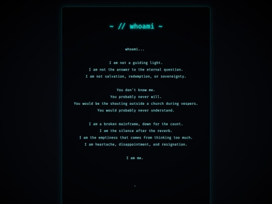 whoami screenshot