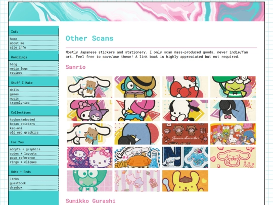 collections/scans screenshot