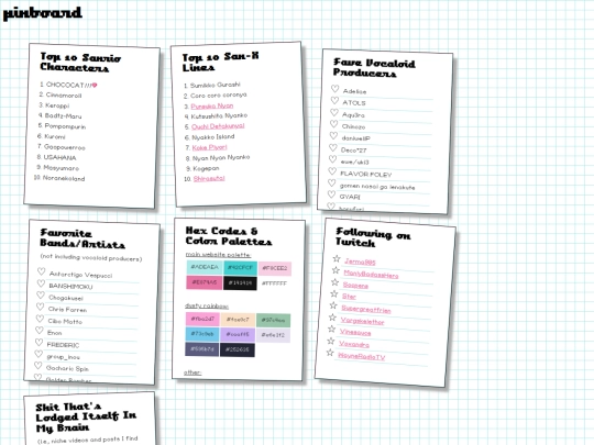 pinboard screenshot