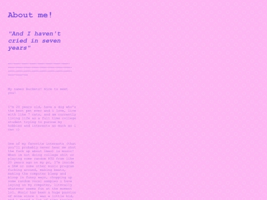 aboutme screenshot