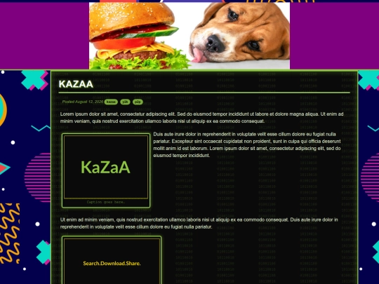 page-kazaa screenshot