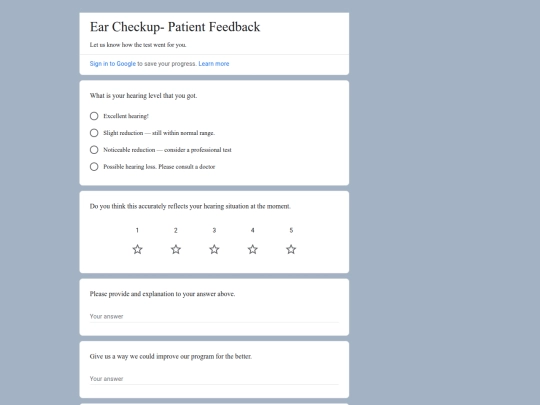 feedback screenshot