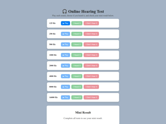 hearing.test screenshot