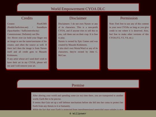 DLCWorldEmpowerment/WorldEmpowermentDLC screenshot