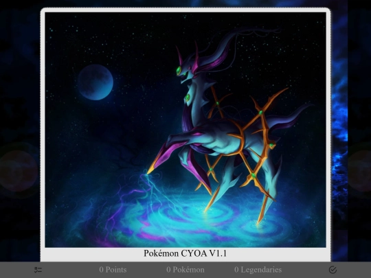 Pokemon CYOA V1.1/Pokemon screenshot