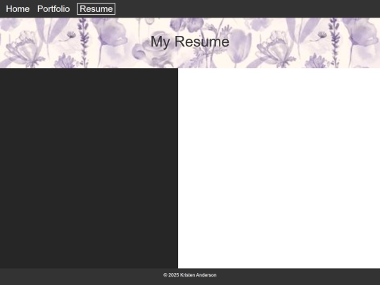 resume screenshot