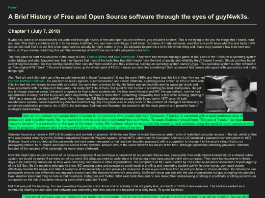 FOSShistory screenshot