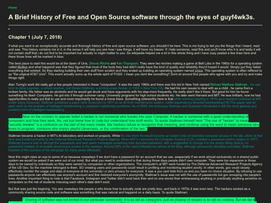 FOSShistorywiki screenshot
