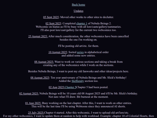 updates screenshot
