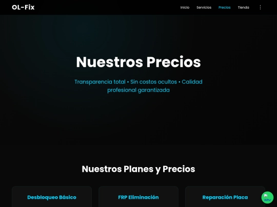 precios screenshot