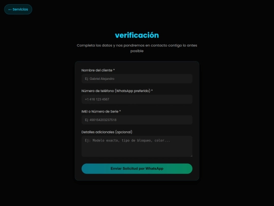 solicitar-verificacion screenshot