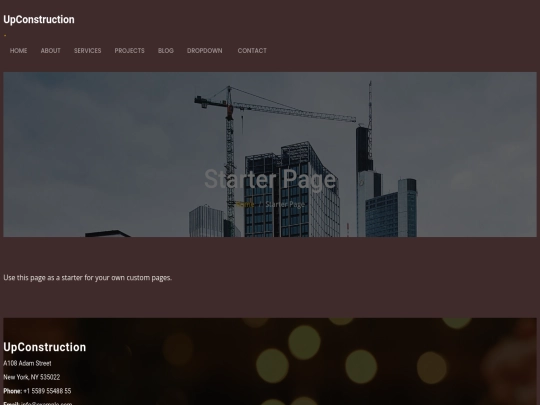 The Grand Diner/starter-page screenshot