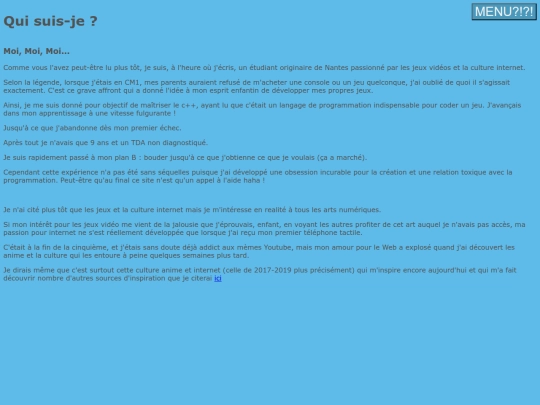 aboutme screenshot
