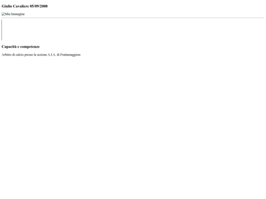 Pagine/CurriculumVitae screenshot