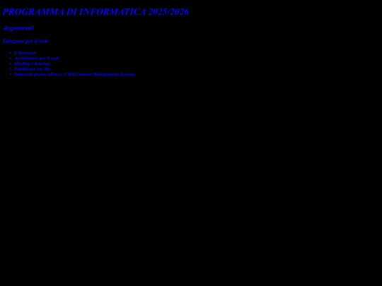 Pagine/Pagineprogrammainfo screenshot