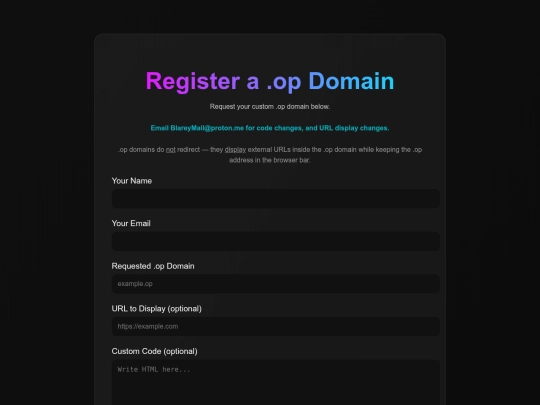 register screenshot