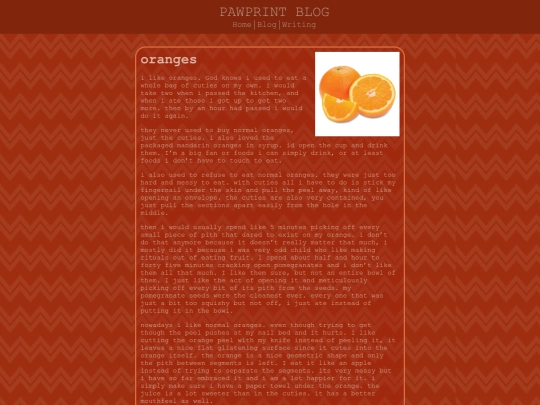 blog/orange screenshot