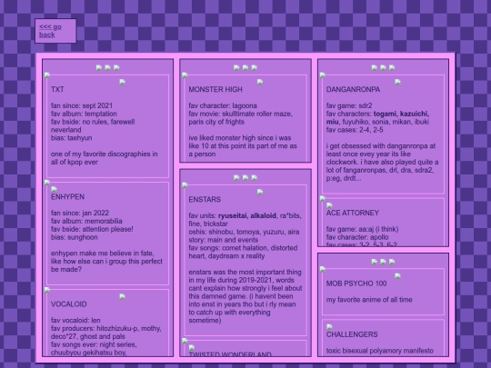 interests screenshot