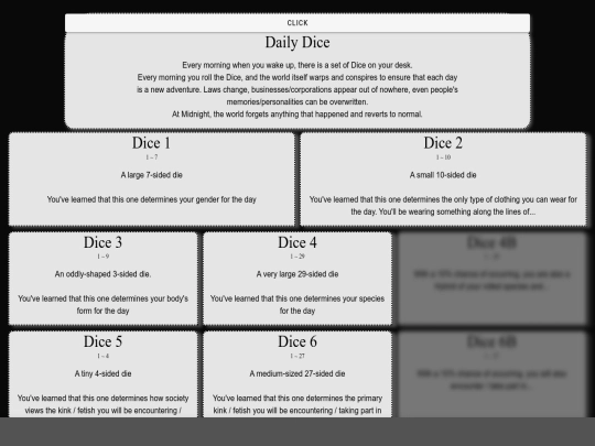 CYOAs/Daily Dice 1.1 screenshot