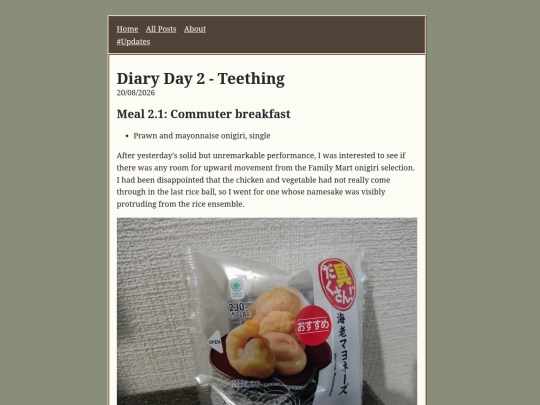 posts/food-diary/day-2 screenshot