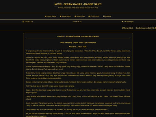 Novel_Fakrul_Arif.html/Rabbit-Sakti-001 screenshot