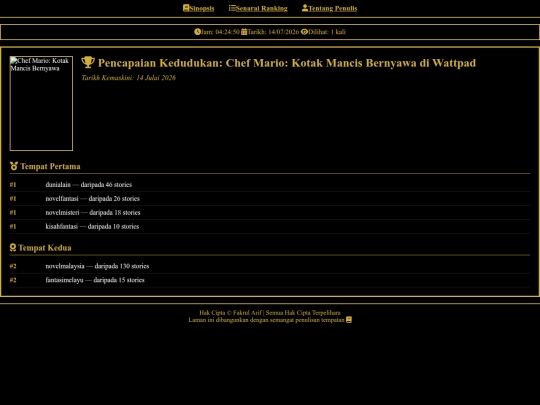 Novel_Fakrul_Arif.html/RankChefMarioKotakMancisBernyawa screenshot