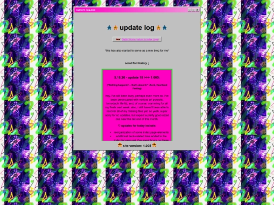 updates screenshot