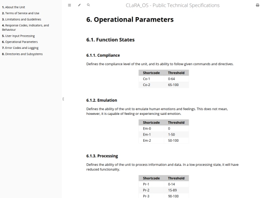 clara-os/public/book/Parameters screenshot